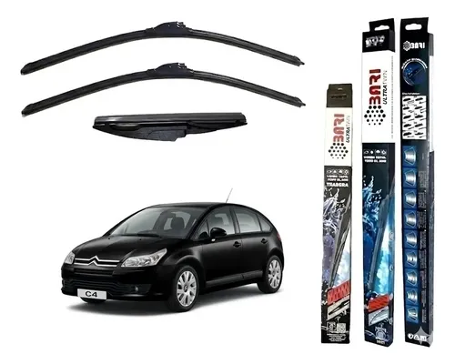 Kit De 3 Escobillas Citroen C4 2008 2009 2010 2011 2012 2013