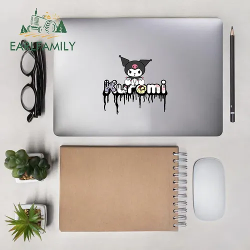 Adhesivo Kuromi De Earlfamily Para Ventanas Y Parabrisas Trasero