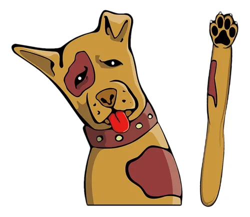 Divertidas Pegatinas Para Perros, Impermeables, Para Limpiap