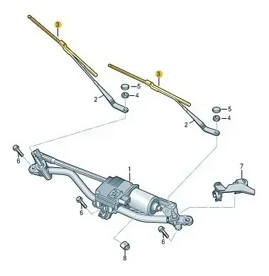 Juego De Escobillas Delanteras Original Audi A4-a5.
