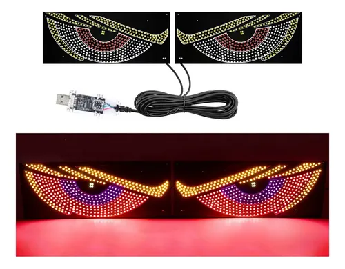 Par De Luces Led Para Parabrisas De Auto, Usb, Rojo