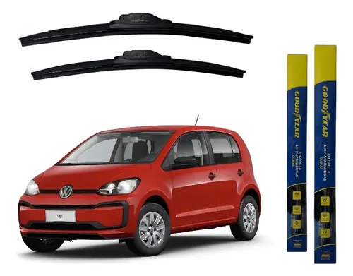 Kit 2 Escobillas Delanteras Flex Curva Goma Volkswagen Up