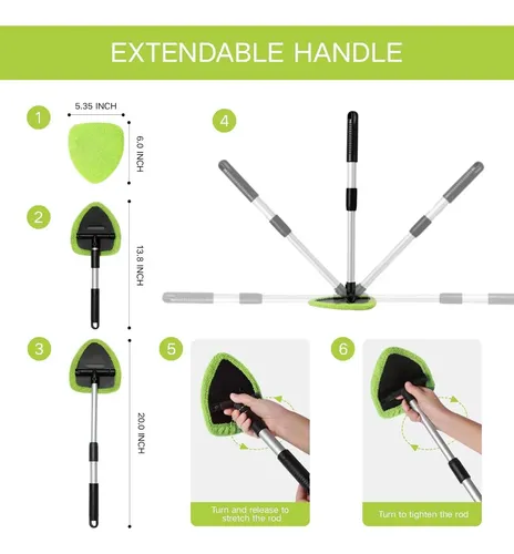 Kit De Limpieza De Parabrisas Qydipclin 10 Piezas Verde