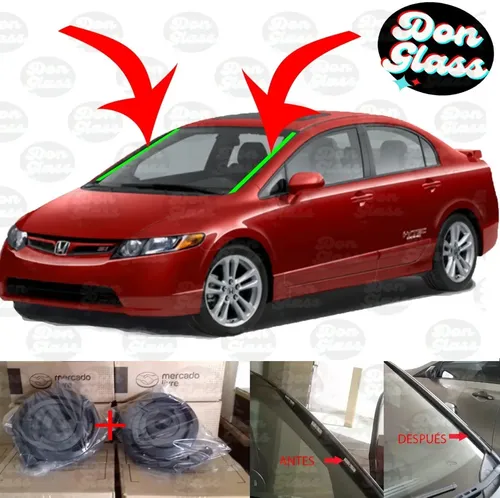 Burletes Reparación Laterales De Parabrisas Honda Civic Si