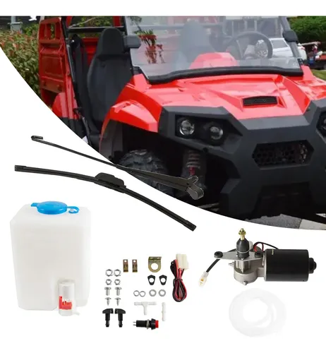 Juego De Limpiaparabrisas Utv Eléctrico Universal 12v 16\\\