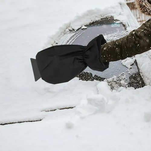 Herramienta Tipo Guante Para Remover Nieve De Parabrisas