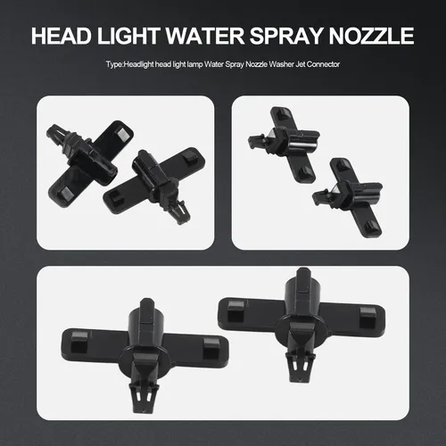 2 Piezas De Boquilla Rociadora De Agua, Conector Negro