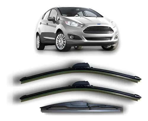 Kit 3 Escobillas Juego Goma Ford Fiesta Kinetic 2010 A 2019