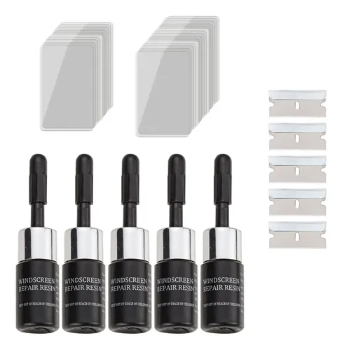 5x Kit De Herramientas For Grietas De Resina De Parabrisas