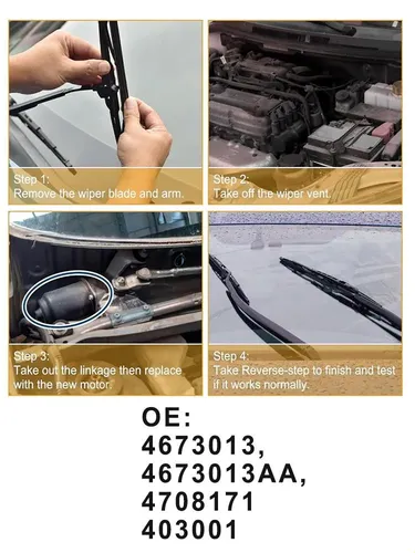 Motor De Limpiaparabrisas Delantero Para Dodge Caravan 1996-2000