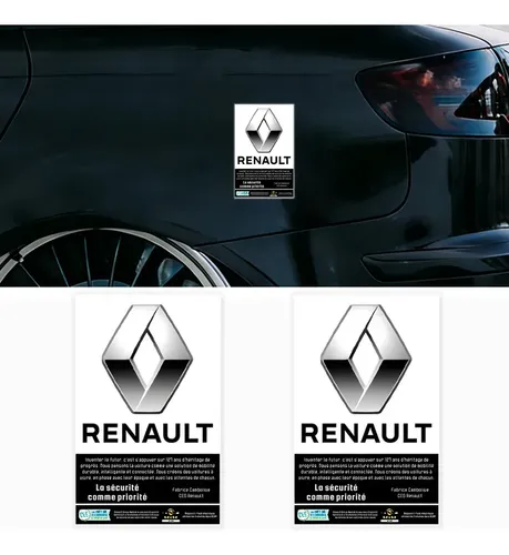 Calcomanía Estática Para Parabrisas Delantero De Coche Para Renault