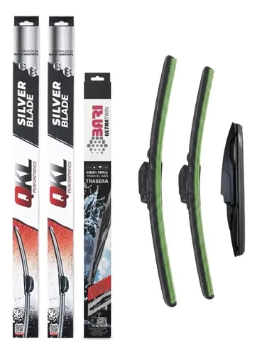 Kit X3 Escobillas Limpiaparabrisa Flex Goma Renault Duster
