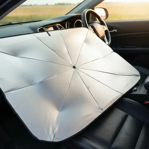 Parasol Paragua Para Parabrisas De Auto Plegable Metalizado
