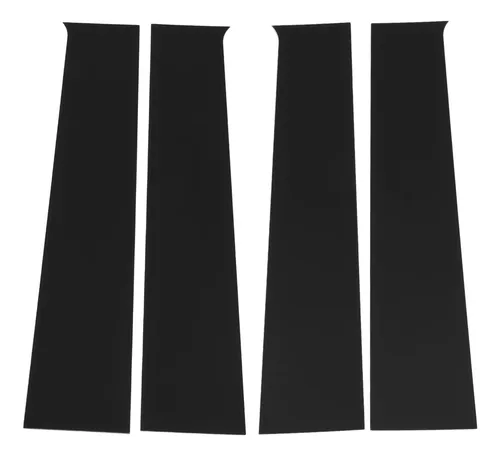 Puerta Pillar Post Trim, 4 Unidades, Policarbonato De Alta Resistencia, Color Negro Brillante