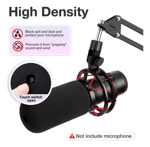 Parabrisas Sunmon Hyperx Quadcast Pop Filter Compatible Con.