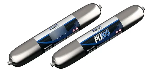2 Adhesivos Poliuretano Parabrisas Pu55 Negro 784gr Tekbond