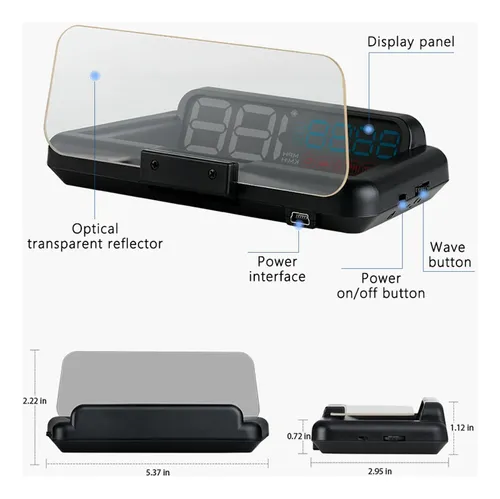 Lata De Alarma De Exceso De Velocidad Con Pantalla Frontal