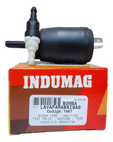 Bomba Sapito Lava Parabrisas Fiat Idea Palio Uno 2 Salidas