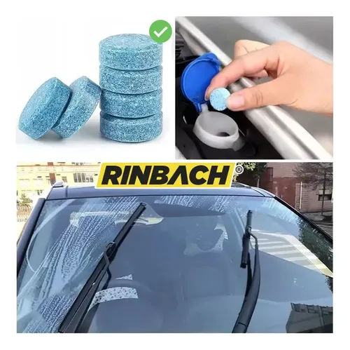 Pastillas Limpiaparabrisas Efervescentes Rinbach X100 Para Depósito Lavaparabrisas Auto