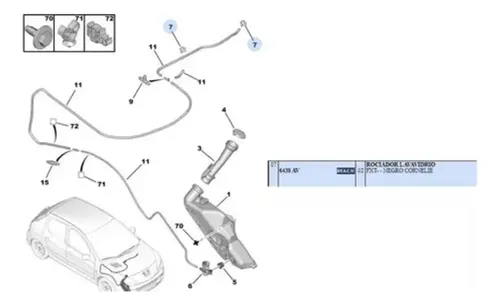 Sapito Limpiaparabrisas Original De Peugeot 207 1.6 Nafta