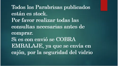 Parabrisas Ford Falcon Lam. Vde.