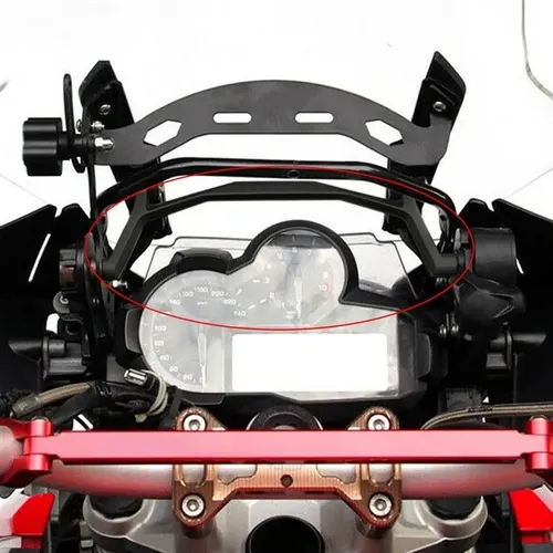 Soporte De Parabrisas Negro De Repuesto Para Bmw R Silver
