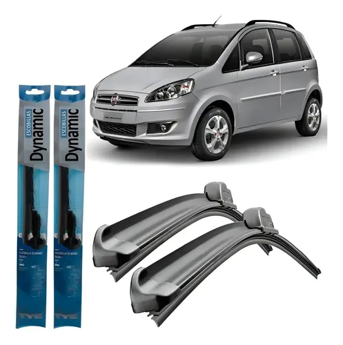 Juego Kit Escobillas Fiat Idea 2011 2012 2013 2014 2015 2016