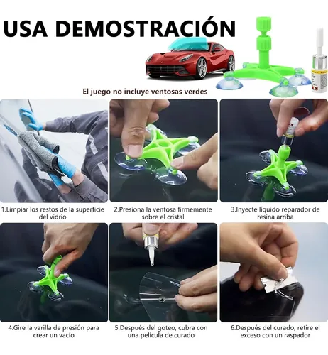 Kit De Reparación De Grietas Para Parabrisas De Auto Qn^v^