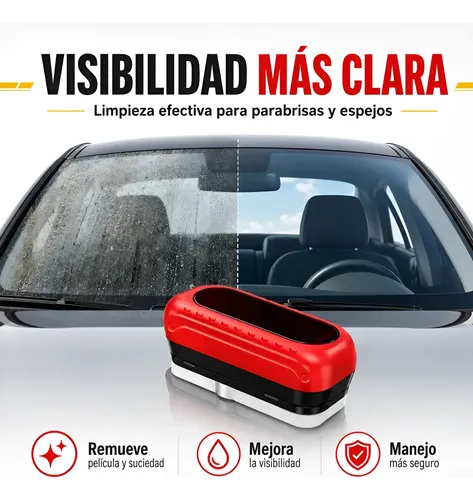 Cepillo Limpia Vidrios Anti Empañante Impermeable Auto Moto