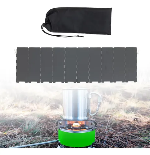 Parabrisas Plegable, Horno De Camping, Parabrisas, Negro