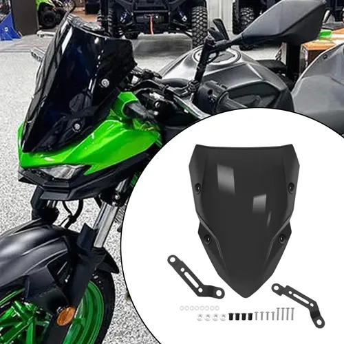 Deflector De Viento Para Motocicleta Z 500 Se Negro