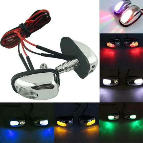 Par De Luces Led Con Boquilla De Limpiaparabrisas De 7 Color