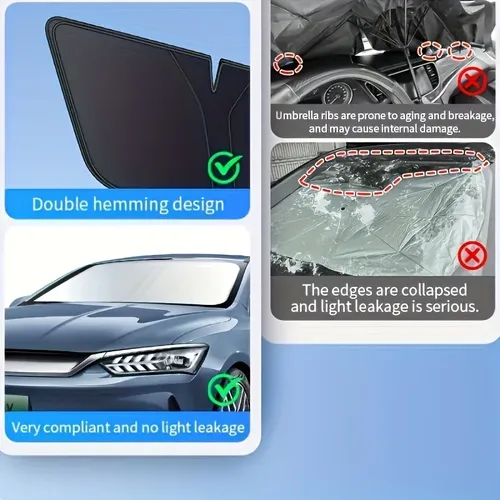 Parasol Retráctil Para Parabrisas Delantero De Auto