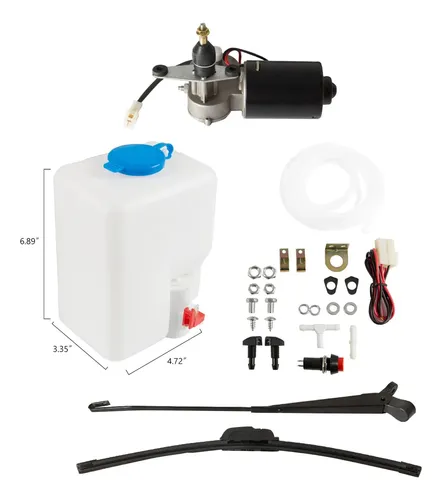Kit De Motor De Limpiaparabrisas Eléctrico Universal Utv Atv