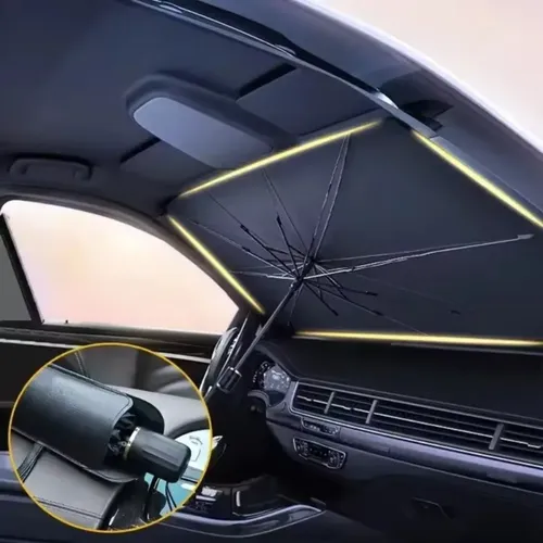 Parasol Plegable Tipo Paraguas Para Parabrisas De Auto