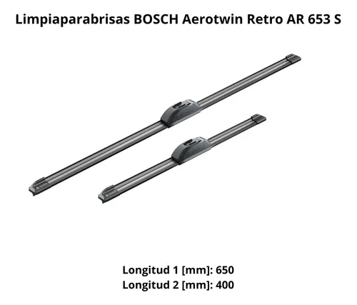 Kit Escobillas Bosch Aerotwin Retro 650 400 Mm