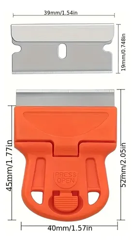 Raspador De Limpieza De Vidrio De Un Solo Cabezal