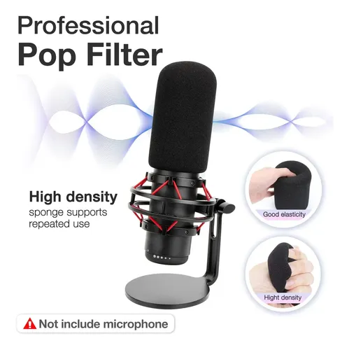 Parabrisas Sunmon Hyperx Quadcast Pop Filter Compatible Con.