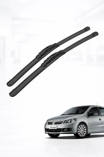 Kit 2 Escobillas Delanteras Flex Goma Vw Voyage 2008 Al 2021