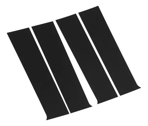 Puerta Pillar Post Trim, 4 Unidades, Policarbonato De Alta Resistencia, Color Negro Brillante