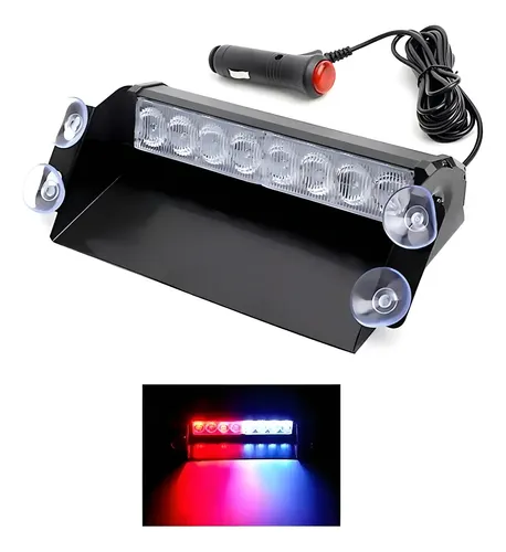 Strong Baliza Estroboscopica 8 Led 12/24v C/interruptor