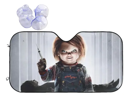 Parabrisas Plegable Parasol Chucky Halloween 76×1