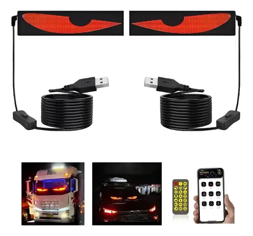 Nuevos Ojos Led De 2 Piezas Para Automovil Parabrisas De Cam