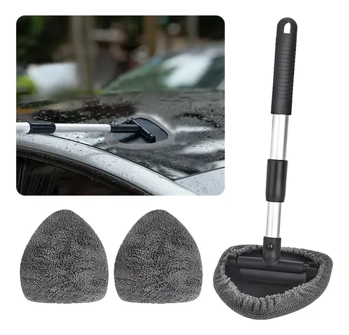 Limpiaparabrisas Microfibra Gris Con Mango Extensible