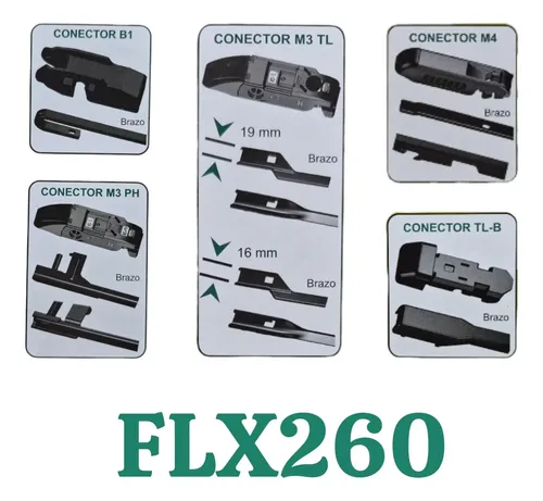Juego Escobillas Lp H-1 98/12 Tridon Flex