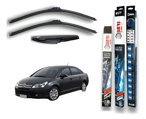 Kit 3 Escobillas Citroen C4 2008 2009 2010 2011 2012 2013 +