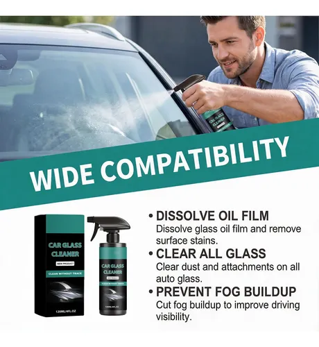 Car Glass Cleaner 120ml Direct-apply Bottle For Windshield