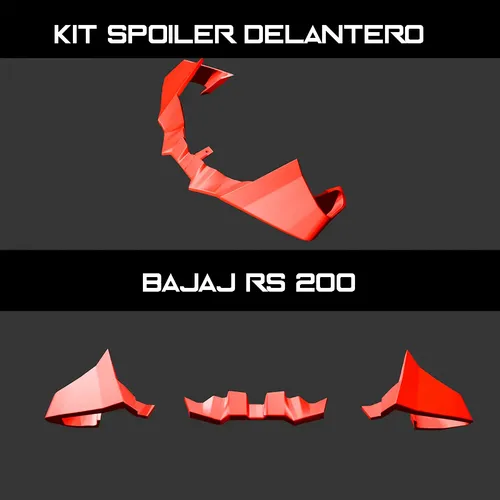 Deflector Spoiler Bajaj Rouser Rs 200 Alerón Deportivo