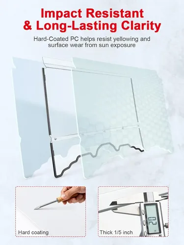 Parabrisas Desmontable Compatible Con Cuatriciclo Resistente