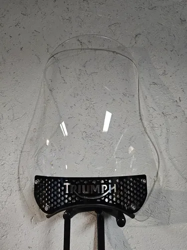 Parabrisas Moto Logo Triumph 900 Street Con Chapa Inoxidable